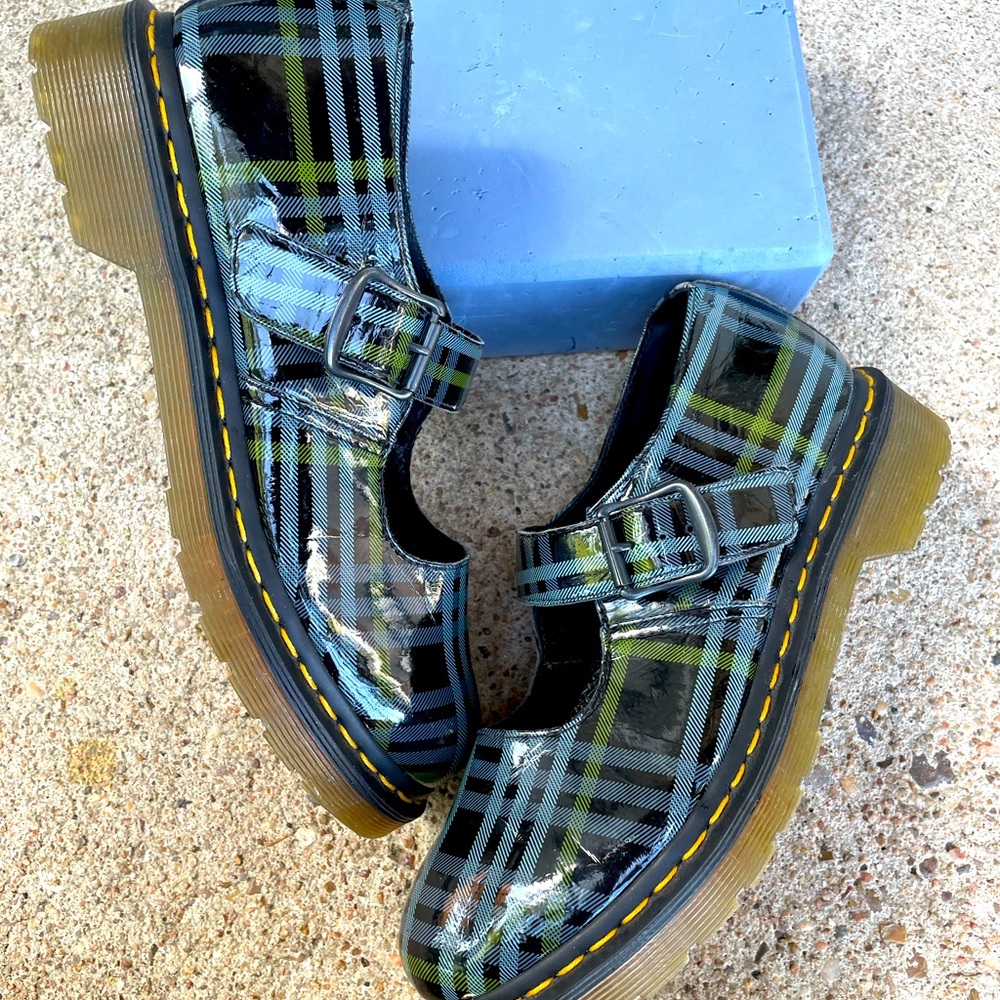 Plaid Mary Jane style Dr. Martens! Super cute